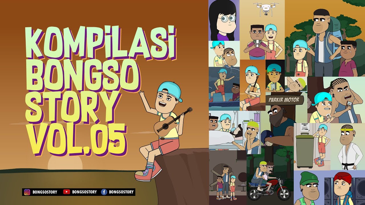 KUMPULAN KARTUN LUCU BONGSOSTORY VOL.05 | ANIMASI INDONESIA TIMUR