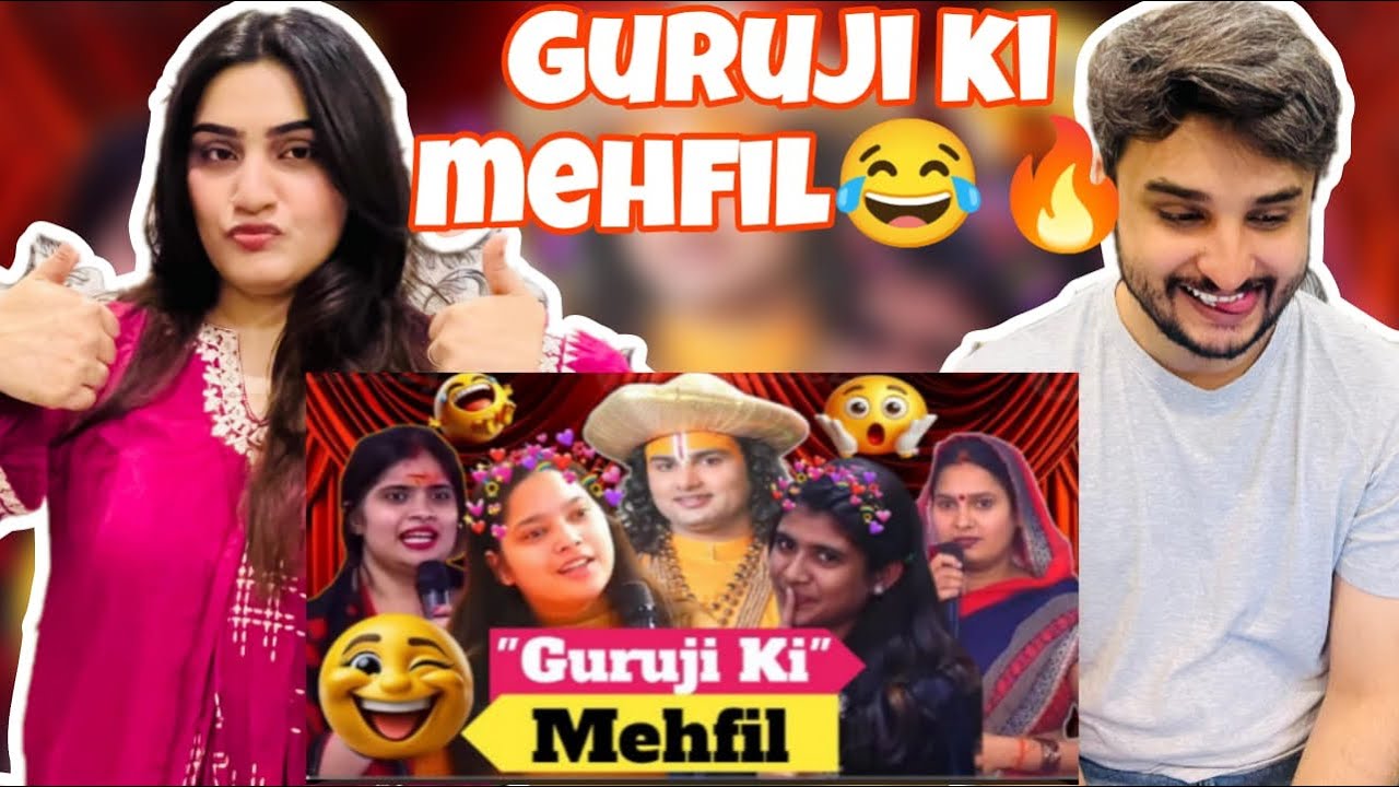 Pakistani Couple Reaction On | Guru Ji ki Mehfil | Aniruddha Charyya | Guru Ji | Funny Memes Comedy 