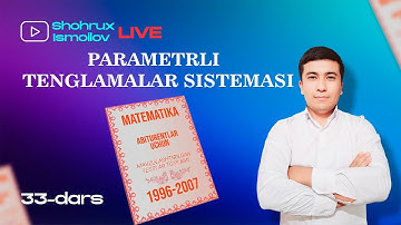 PARAMETRLI TENGLAMALAR SISTEMASI #AXBOROTNOMA #PARAMETR #SISTEMA