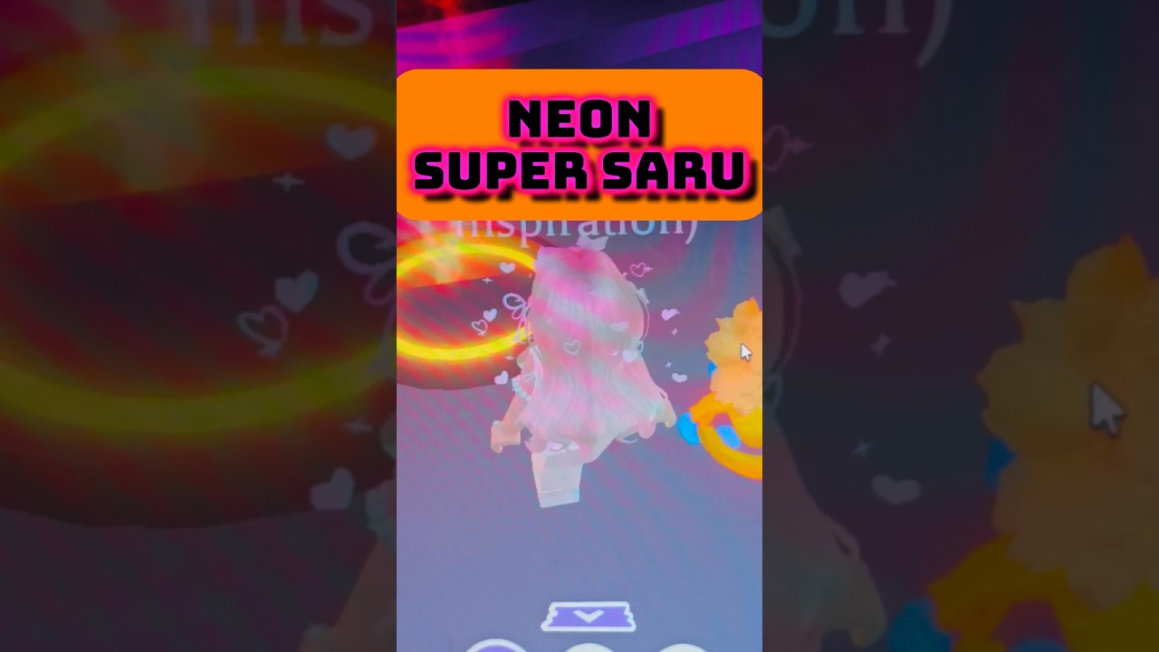 MAKING NEON SUPER SARU ADOPT ME ROBLOX 