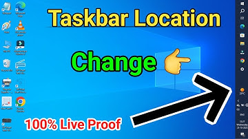 Taskbar ka Location Kaise Change Kare | How to Change Location on Taskbar Windows 10,11