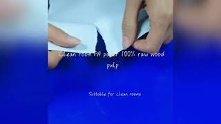 Ordinary A4 paper vs cleanroom A4 paper