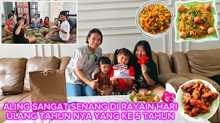 SELAMAT ULANG TAHUN ANAK KU ALING‼️ DI HARI ULANG TAHUN ALING MASAK BEBERAPA MENU MAKAN BERSAMA