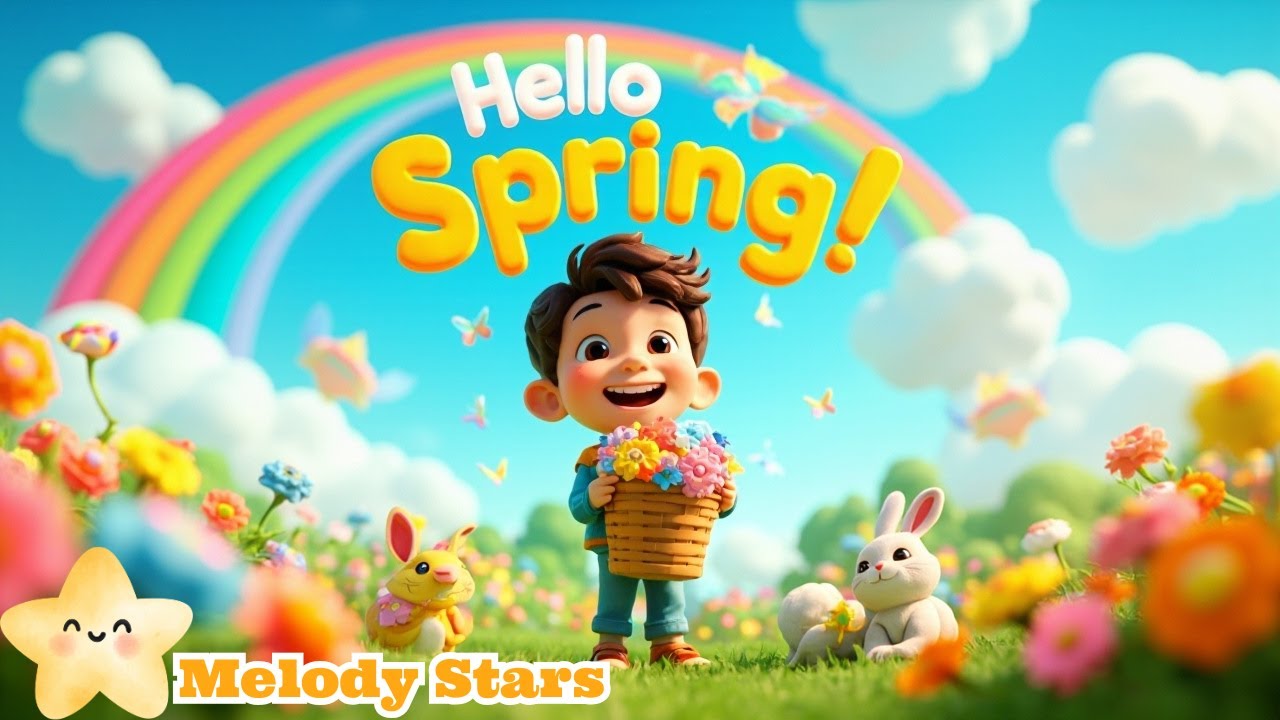 Hello Spring! 🌼🦋🌞 | Melody Stars – Nursery Rhymes & Kids Songs ⭐