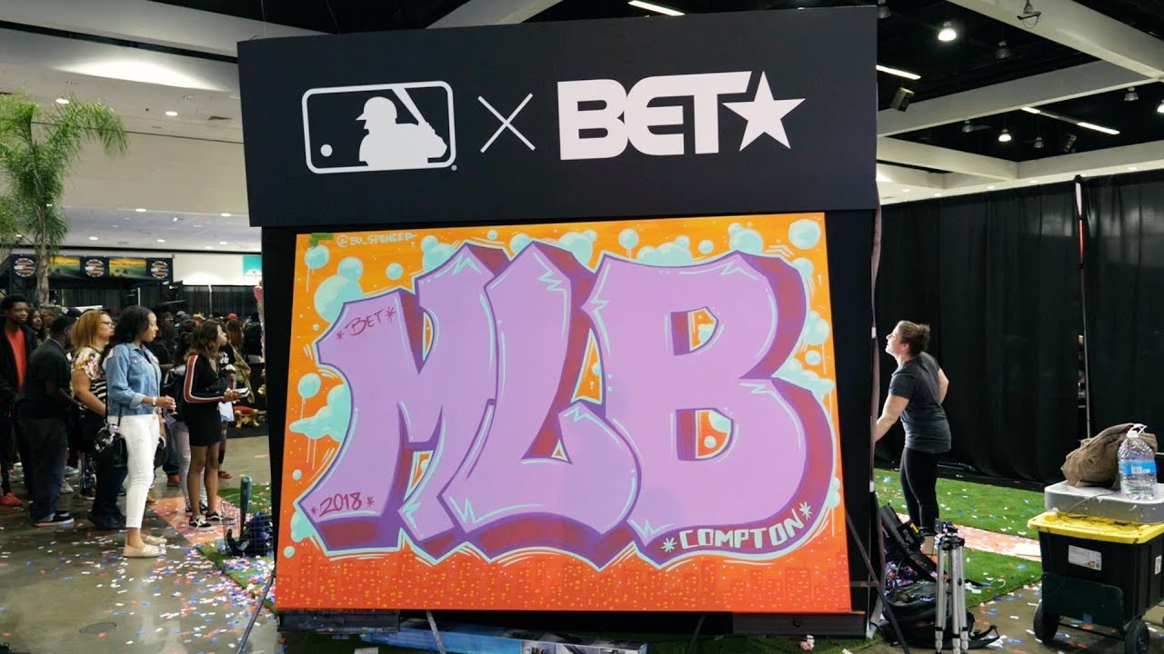 BO SPENCER | BET EXPERIENCE | MLB | LIVE PAINTING | LOS ANGELES | DAY 2