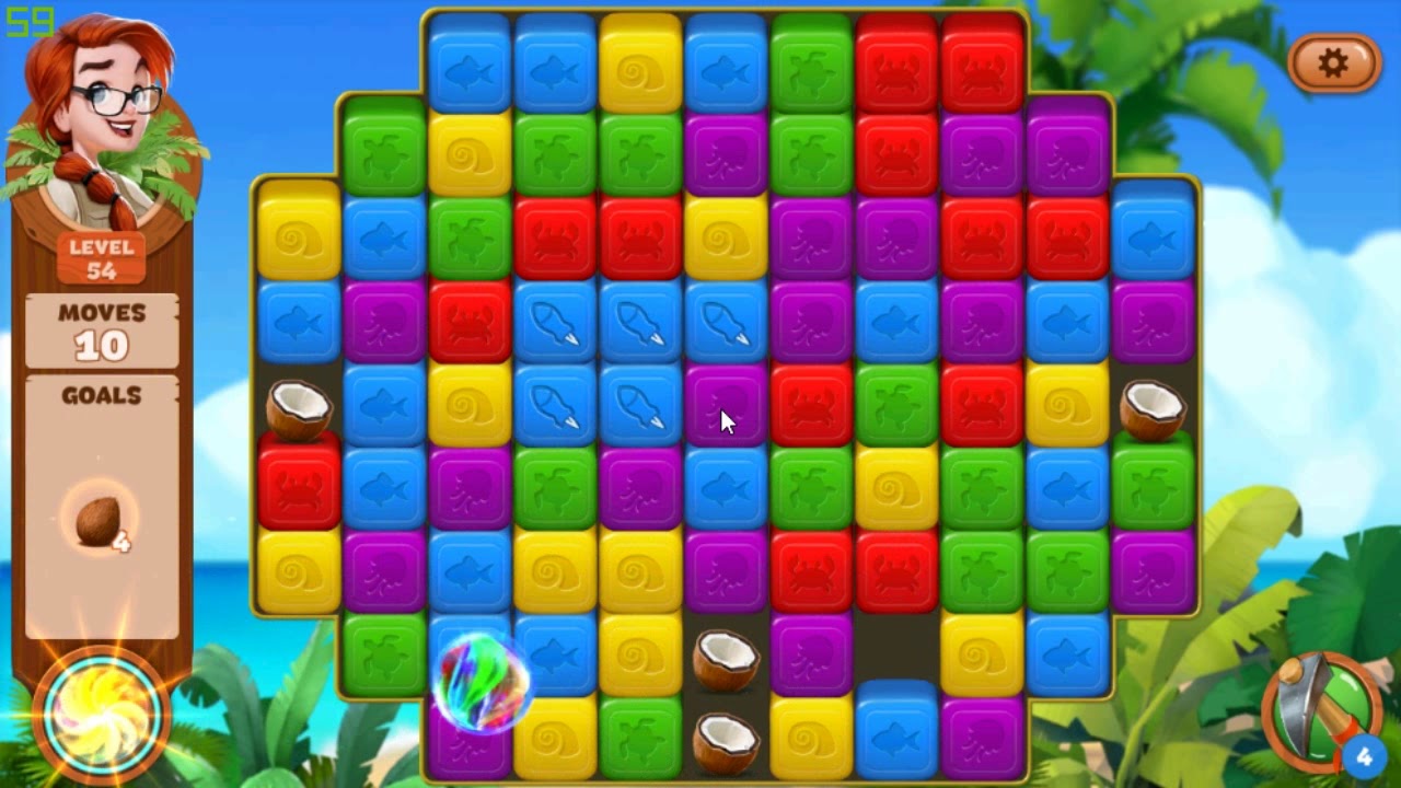 Lost Island Blast Adventure level 54