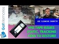 VHS Static Audio Loss Poor Quality Issues Might Be Dirty Or Worn Video Heads On The VHS Player