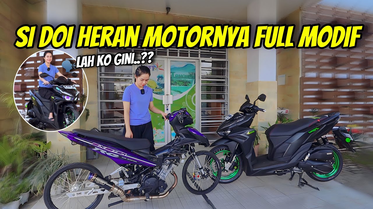 REAKSI DOI LIHAT MOTORNYA SUDAH FULL KITA MODIFIKASI‼️ - YouTube