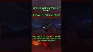 Exclusive Leak! + New Buzzsaw UTC Leaks! | Strange Bathtub War | #shorts #skibiditoilet #sbw #stm