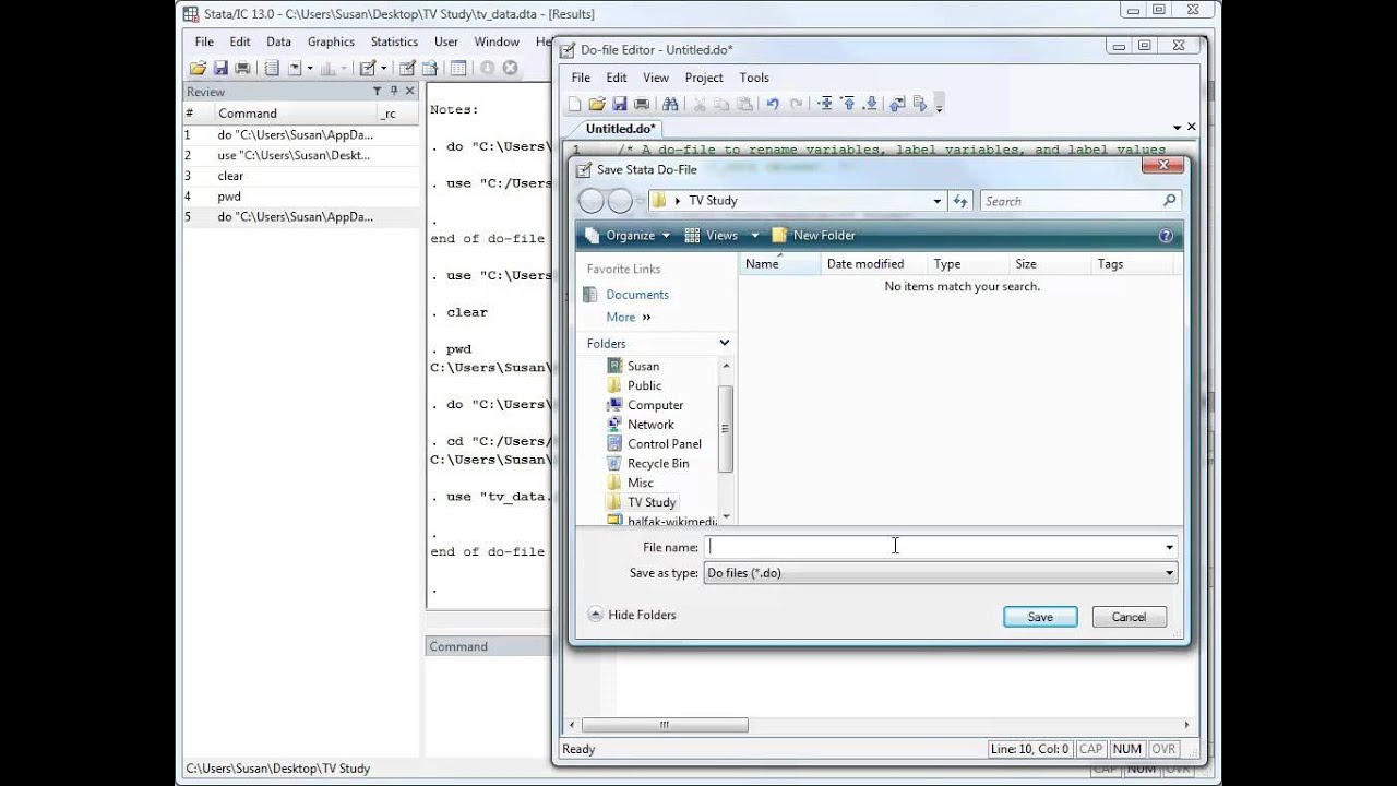 Clear users. Open do file in stata. Open do file in stata Command.