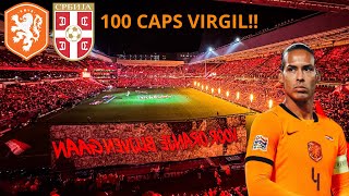 Netherlands Vs Serbia Highlights Virgil Van Dijk 100 Caps Nations League Stadionvlog
