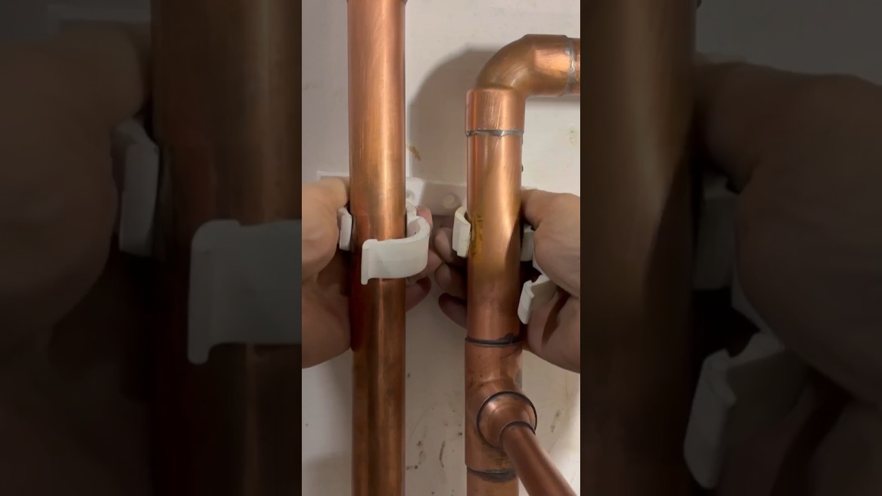 Replacing heat damaged pipe clips 