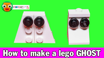 How to make a lego GHOST easy step by step for HALLOWEEN-LEGO classic tutorial