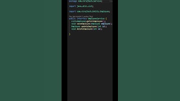 EmployeeService.java | EmployeeService interface for Employee Management System code in description