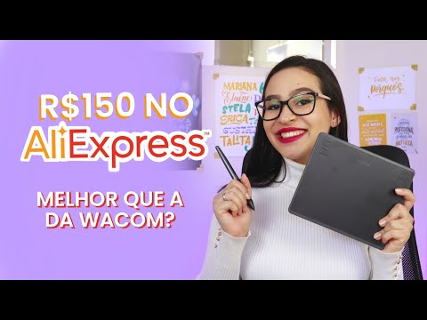 Mesa digitalizadora barata - Huion HS64 do Aliexpress | Unboxing completo