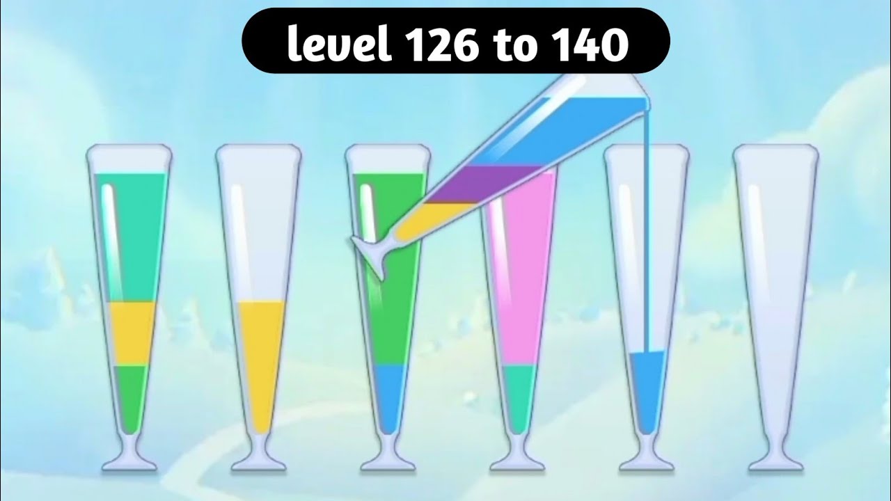 Water sort puzzle level 126 to 140 | download game 👇Water sort puzzle color short