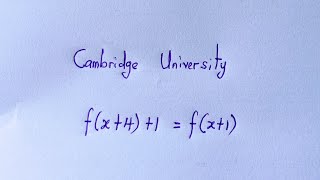 Cambridge University Entrance Exam Question | Can you solve ?