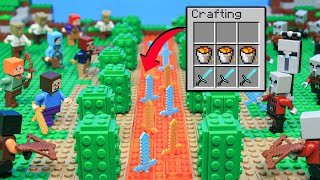 I Try The Most Illegal LEGO Minecraft Raid Hacks