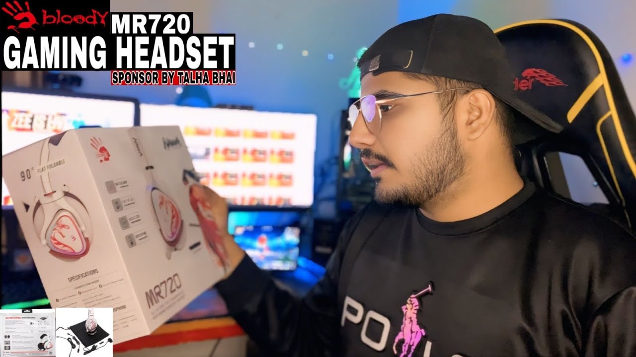 Новые игровые наушники 🎧 Видео распаковки Bloody Mr720, спонсируемое Talha Bhai 