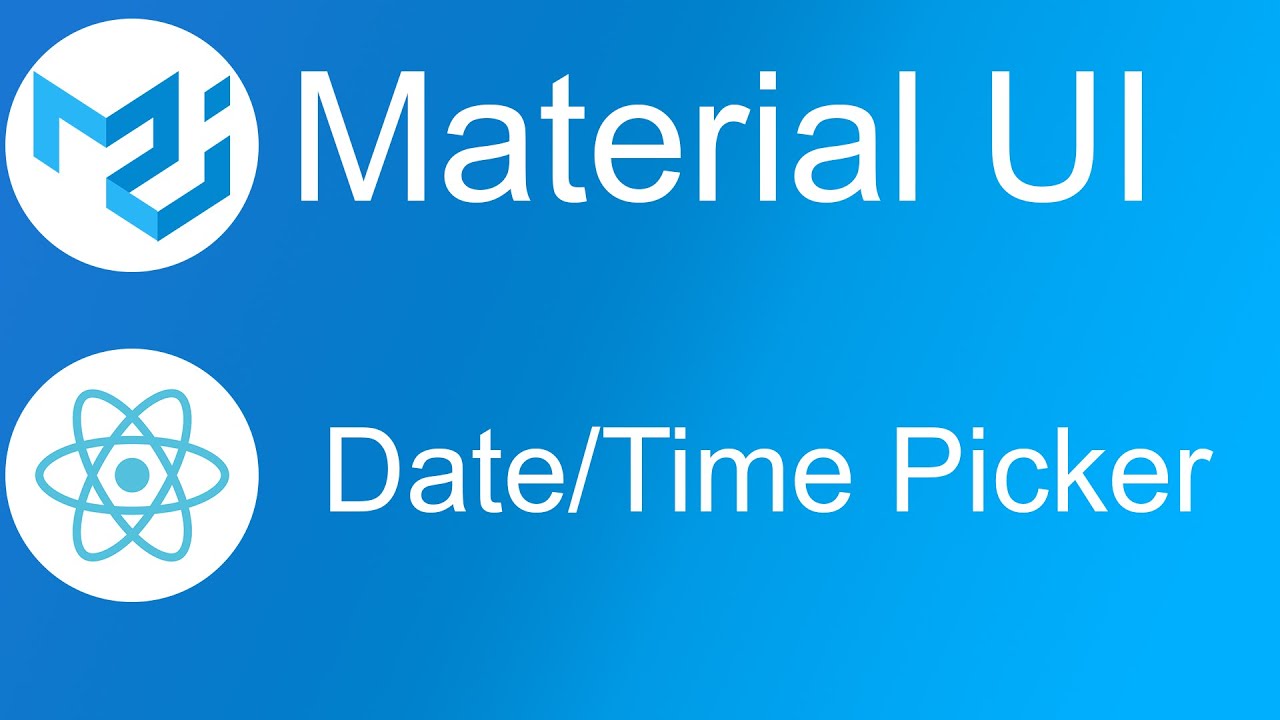 Material Ui - Date Time Picker