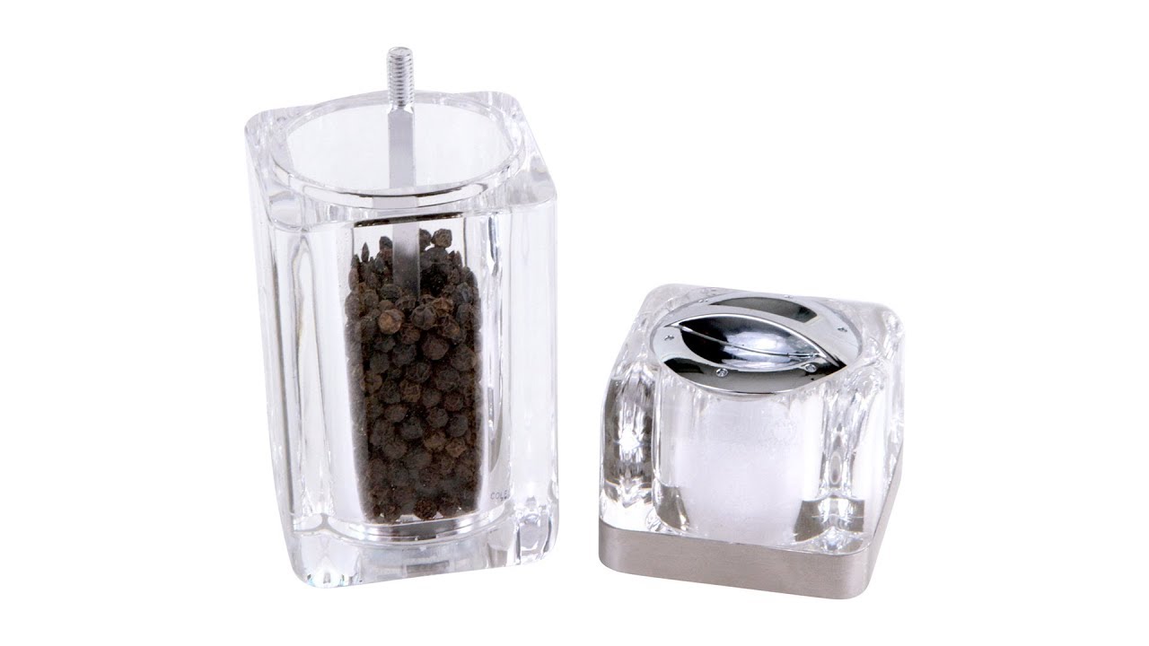 Cole&Mason Precision Grind 505 Salt and Pepper Mill Gift Set - Acrylic/Clear, 14 cm