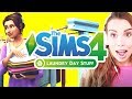Laundry Gameplay Review! The Sims 4 Laundry Stuff Pack!