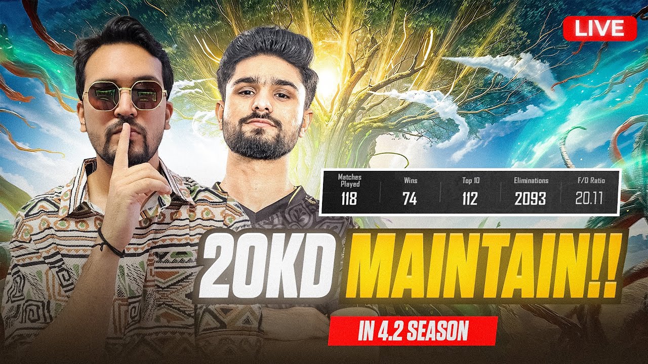 😎Maintaining 20 KD!!🥶- BGMI LIVE🔴