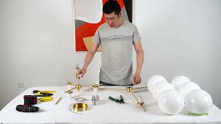 Sphere & Stem Chandelier—Installation video