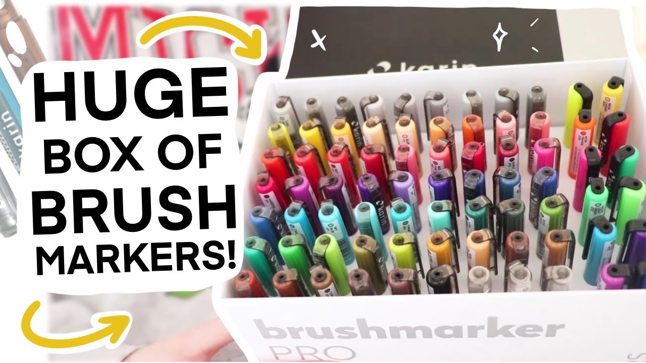 72 KARIN BRUSHMARKER PRO SET!! // UNBOXING + REVIEW - YouTube