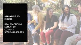 2025-2026 BSW Practicum Process and Practicum Education Courses