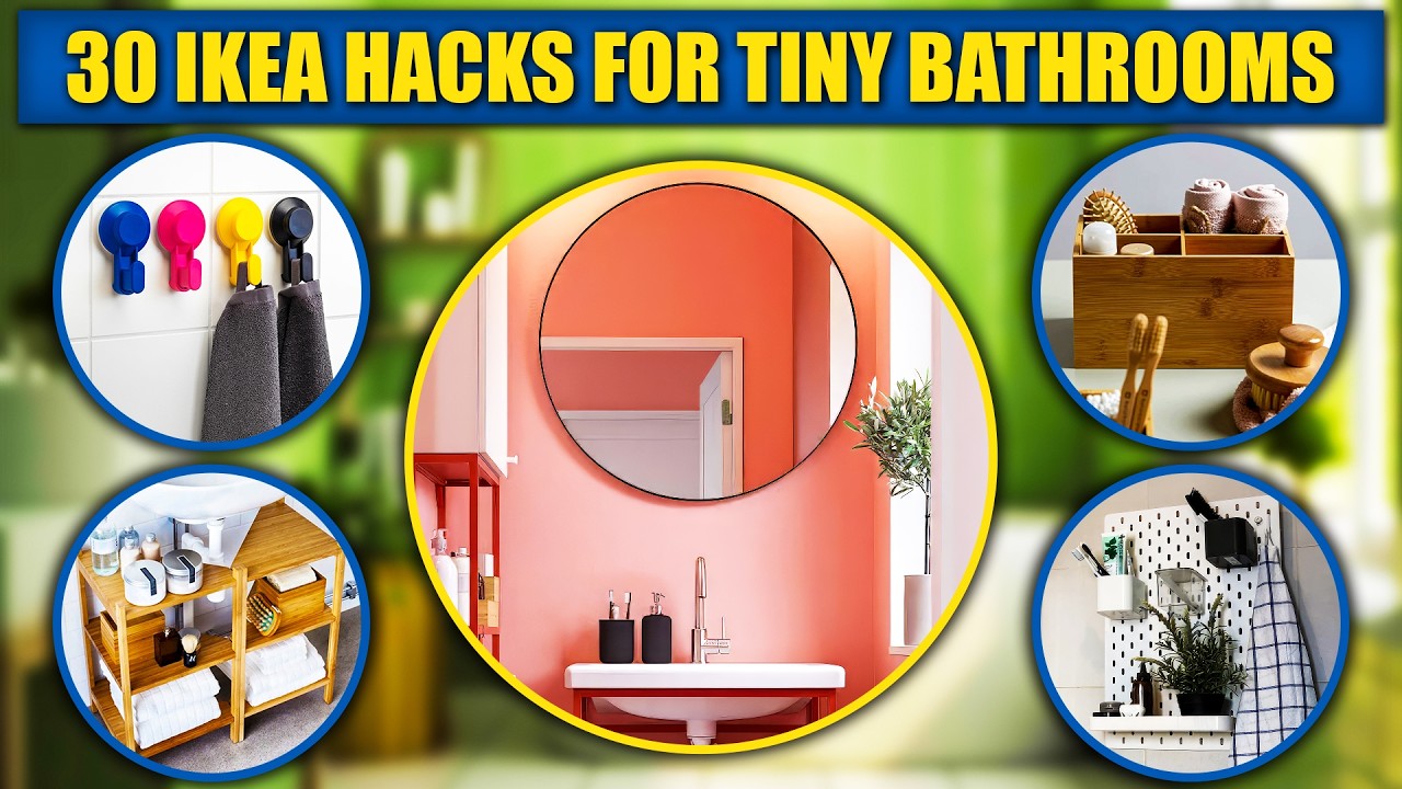 TOP 30 BEST Ways to Maximize Small Bathroom With IKEA