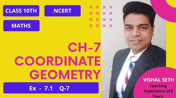Class-10th Maths Chapter-7 Exercise -7.1 (Q-7) Coordinate Geometry || NCERT