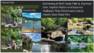 West Virginia Waterfalls: Cathedral Falls, Kanawha Falls, Wolf Creek &amp; Kaymoor &amp;  Turkey Creek Falls