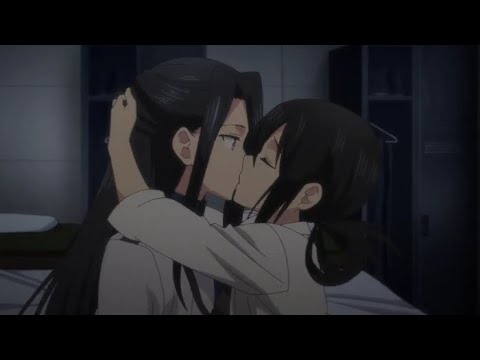 yuri anime kiss scene || Hottest Anime yuri Kisses || yuri anime