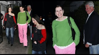 Actress Geena Davis can't stop smiling as she dines at Giorgio Baldi with daughter Alizeh! Information
