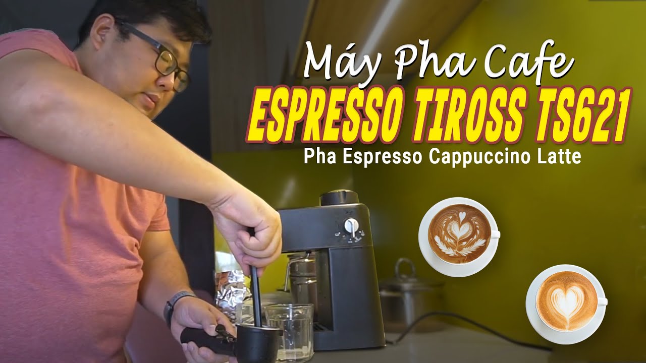 Máy pha cafe Espresso gia đình tại nhà có thể pha capuchino, late, vẽ cái lá, cái tim đồ