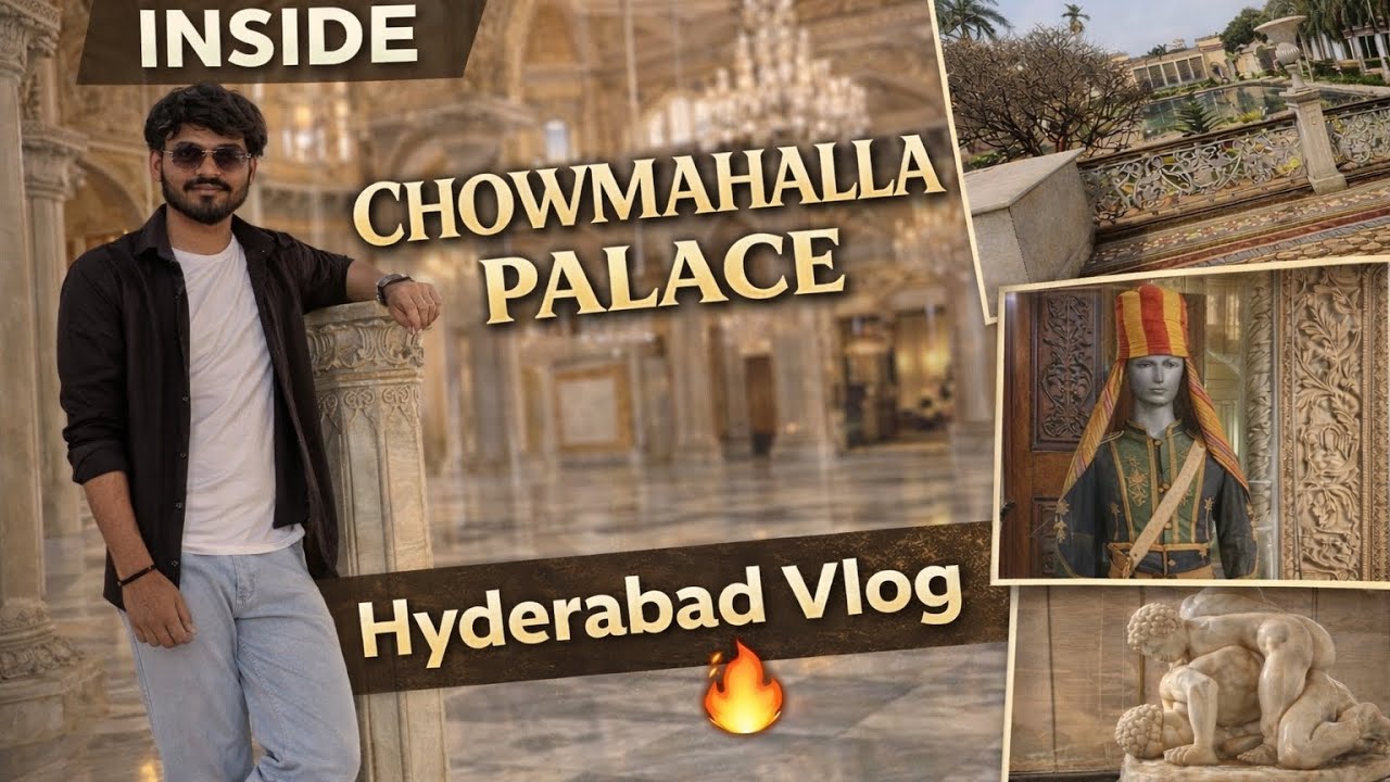 Exploring Chowmahalla Palace | Hidden Royal Beauty of Hyderabad 🔥| VRJ_BROTHERS
