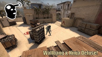 CS:GO Insane Wallbang and Ninja Defuse!