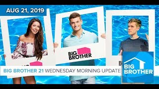 Big Brother 21 Wednesday Aug 21 Morning Update