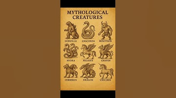 Top 9 Mythological Creatures of All Time 🐉✨ #shorts