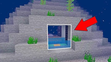 Minecraft: How to Build a Secret Underwater Base Working Tutorial (Easy)