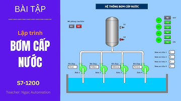 Hướng dẫn lập trình hệ thống bơm cấp nước tự động trên PLC S71200 và Tia Portal