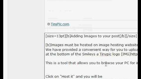 How to Upload Pics with Tinypic