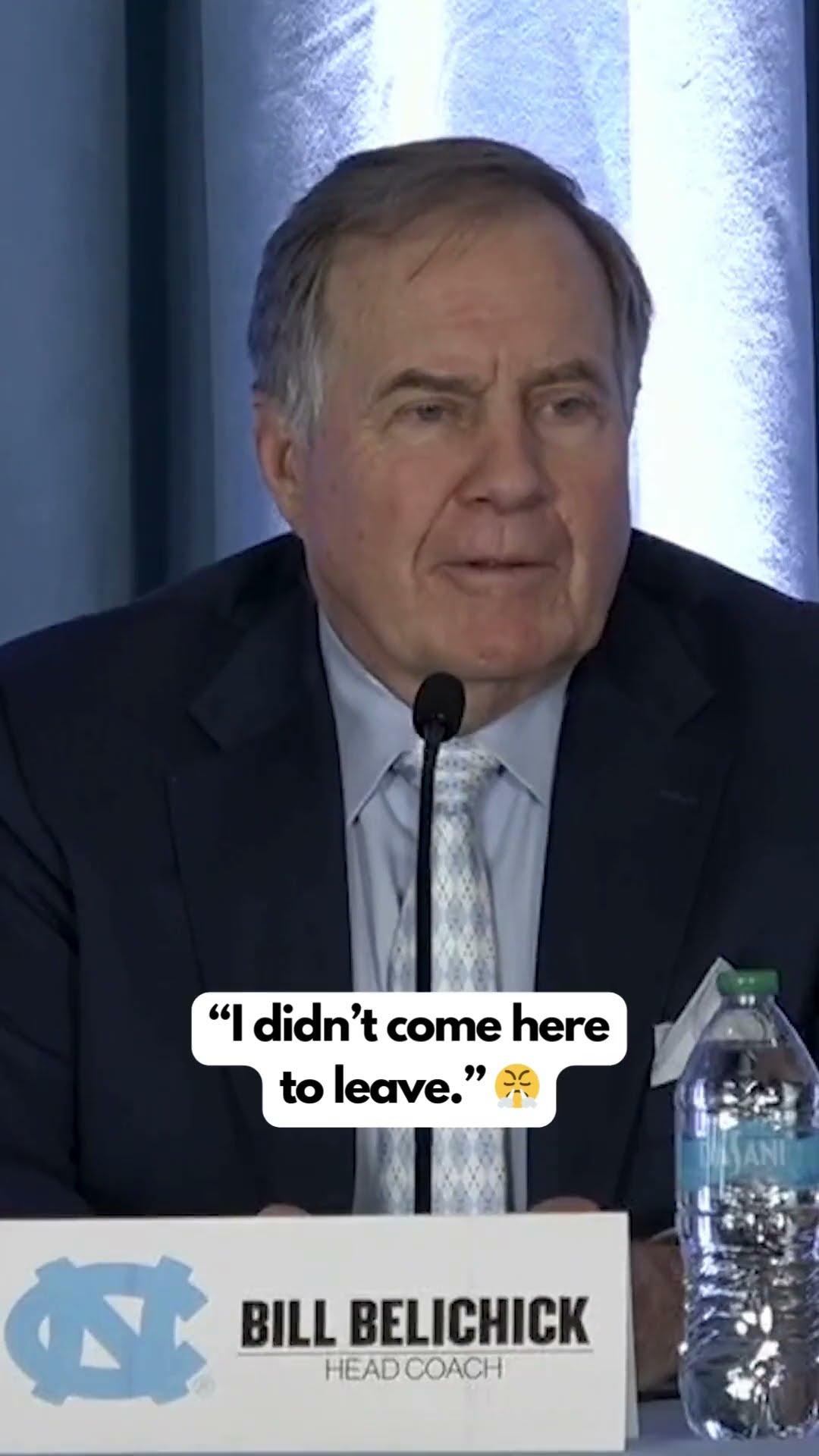 Bill Belichick means business in Chapel Hill ?