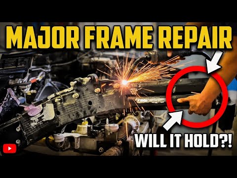 Rebuilding a Totaled C7 Corvette.. (Entire Rail Replaced)