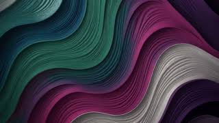 Luxurious Teal Purple Metallic Waves Loop 4K - Hypnotic Layered Flow | Free No Copyright