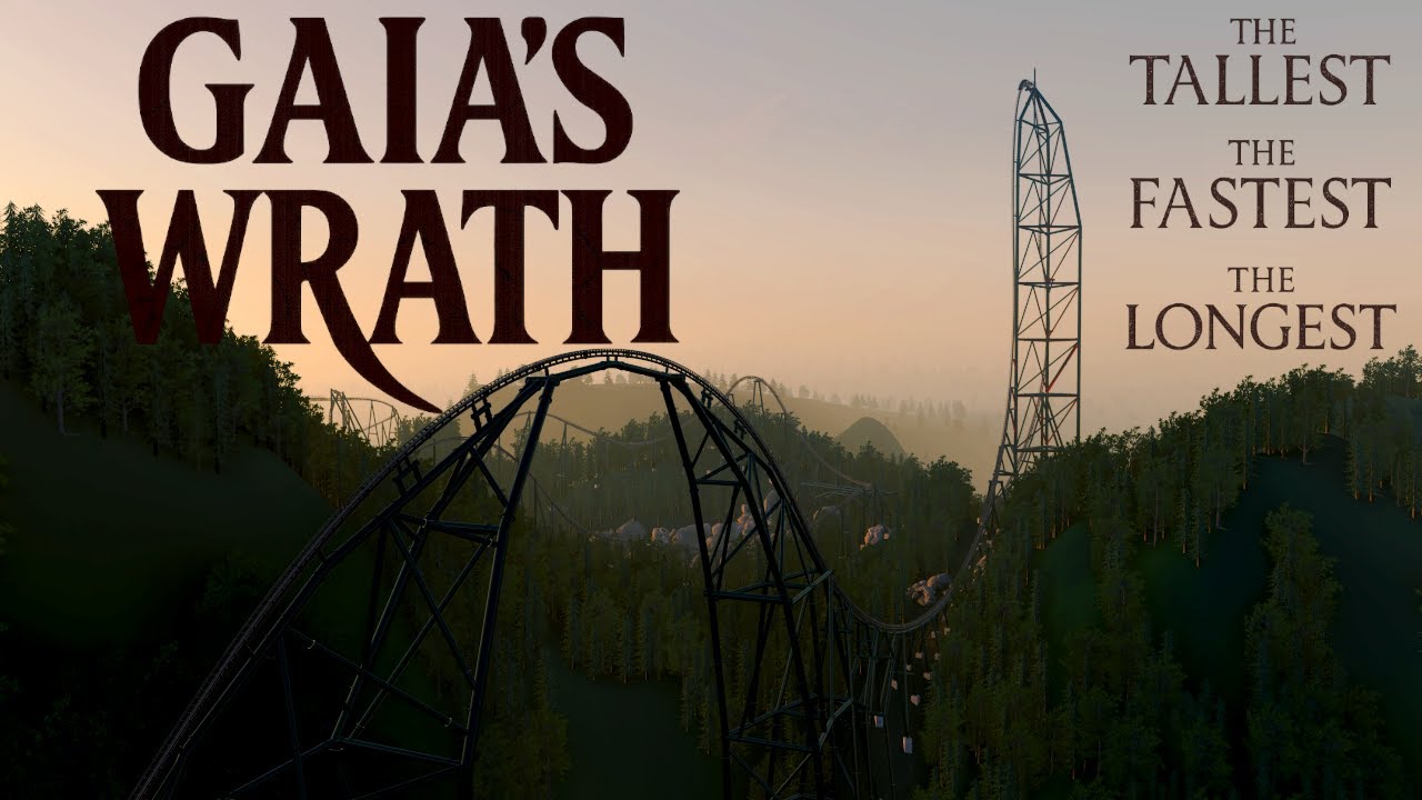 GAIA'S WRATH - The tallest, fastest and longest roller coaster in the world [NoLimits 2] (4K 60 FPS)