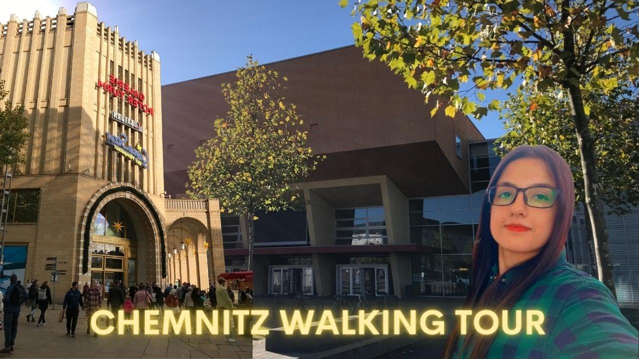 Chemnitz Walking Tour Germany | Bus Tour | 4K Video | TU Chemnitz Germany