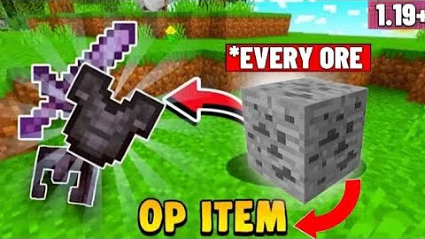 How to download Minecraft but ores drop op items mod.