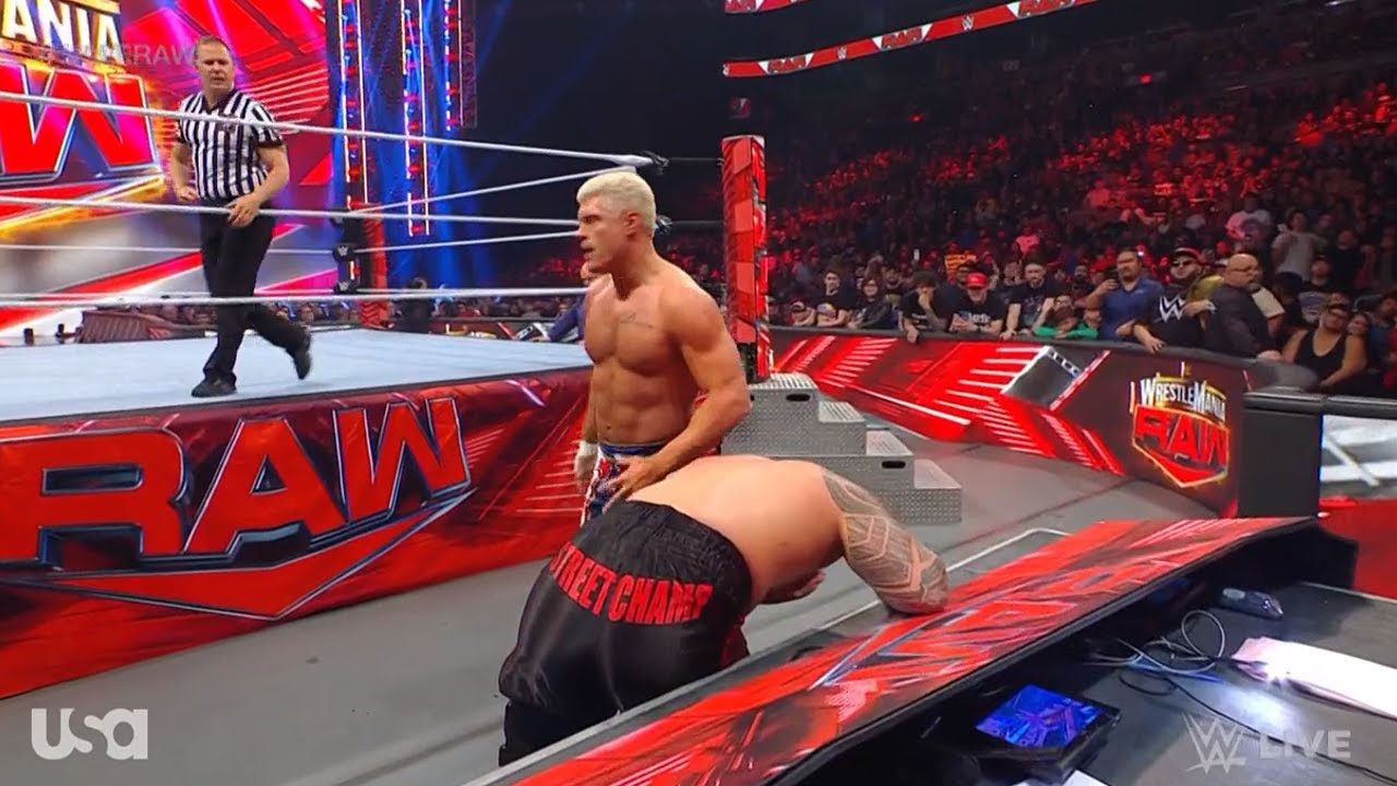 Cody Rhodes vs. Solo Sikoa (1/2) WWE RAW 3/27/2023 YouTube